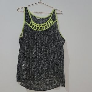 Black & White Sheer Top